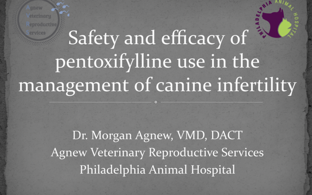 Dr. Morgan Agnew Presents Pentoxyfilline Use Case